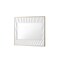 James Martin Vanities Soleil 36in Mirror, Matte White with Gold 710-M36-MWG - alternate 3